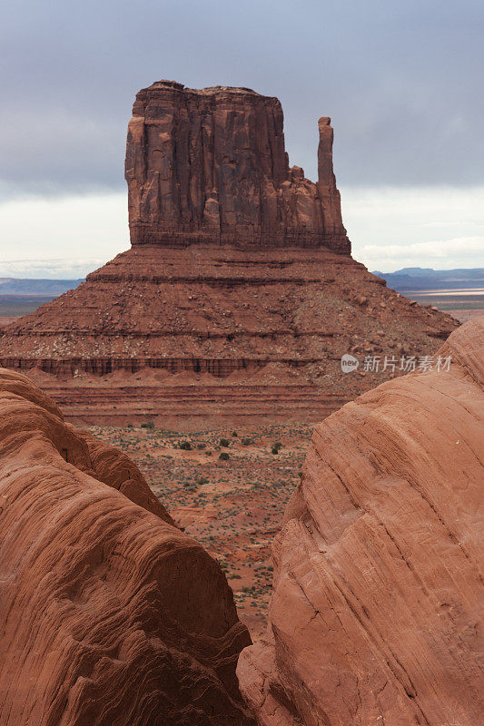 纪念碑谷的Mitten Butte